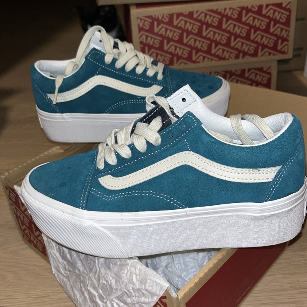 Vans platform stackform oldskool Teal/ turquoise